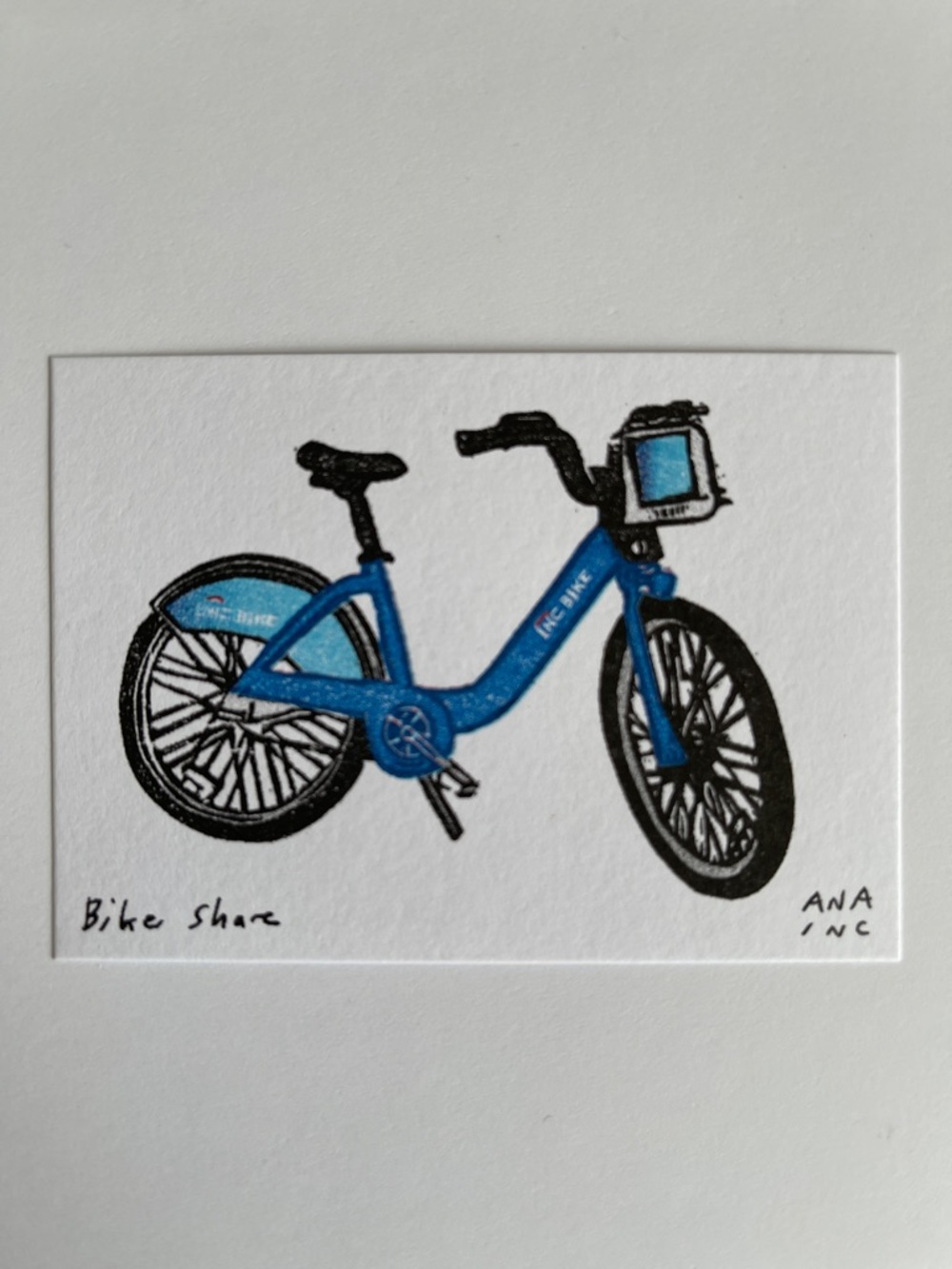 Anastasia Inciardi Bike Share Mini Print